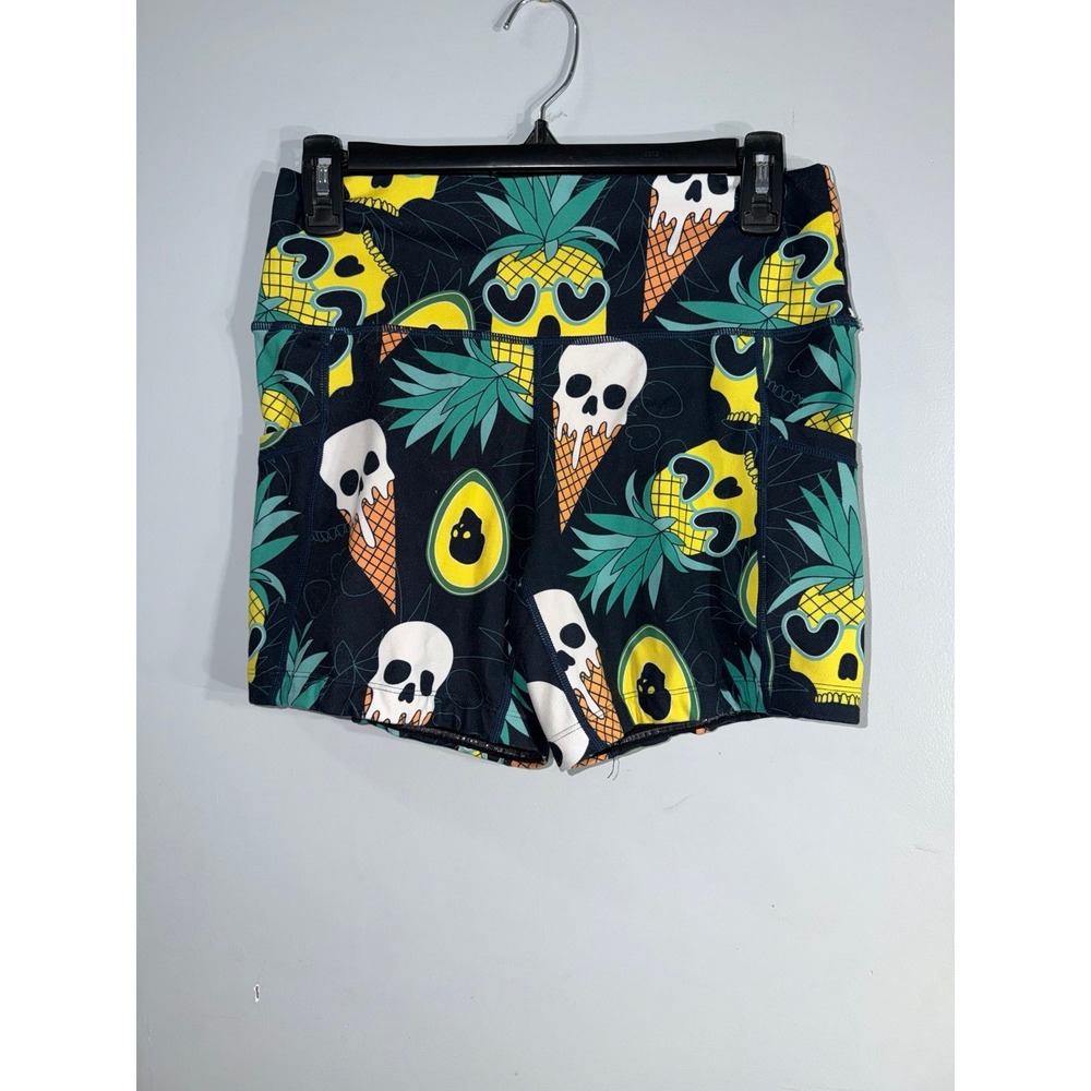 Constantly Varied Gear (CVG) athletic pocket shorts skulls ice cream fruit small